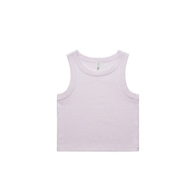 AS064G Wo's Organic Rib Crop Tank  ORCHID