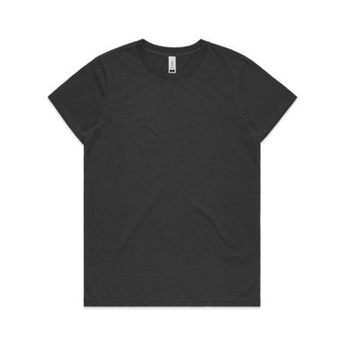 AS4065 Wo's Maple Faded Tee  FADED BLACK