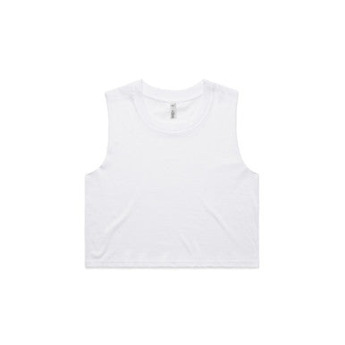 AS4068 Wo's Crop Tank  WHITE