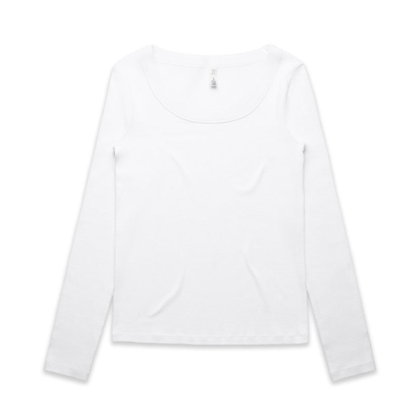 AS Colour 4075  Wo'S Organic Rib L/S Tee  Black