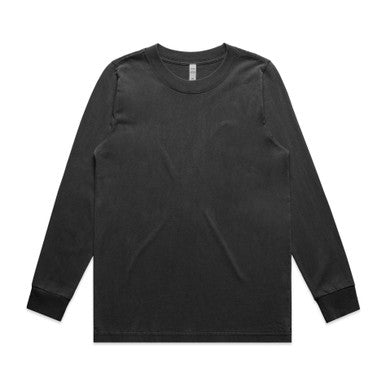 AS4083 Wo's Heavy Faded L/S Tee  FADED BLACK