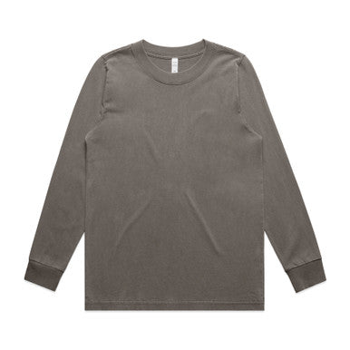 AS4083 Wo's Heavy Faded L/S Tee  FADED GREY