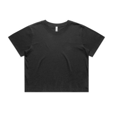 AS4089 Wo's Heavy Faded Crop Tee  FADED BLACK