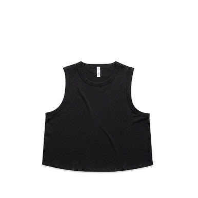 AS4091 Wo's Martina Crop Tank  BLACK
