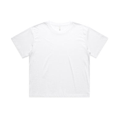 AS4093 Wo's Martina Crop Tee  WHITE