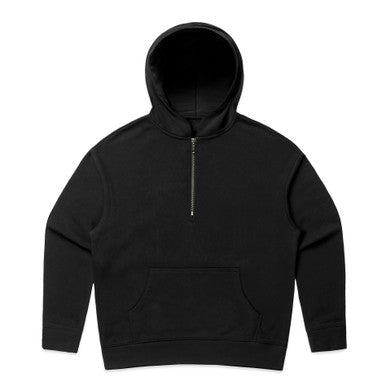 AS4164 Wo's Relax Half Zip Hood  BLACK