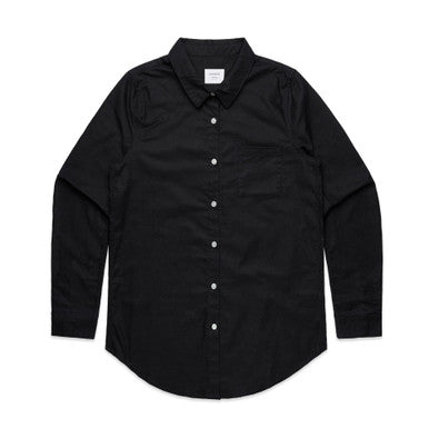 AS4401 Wo's Oxford Shirt  BLACK