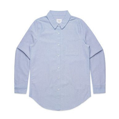 AS4401 Wo's Oxford Shirt  LIGHT BLUE