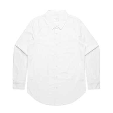 AS4401 Wo's Oxford Shirt  WHITE