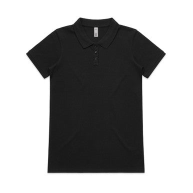 AS4411 Wo's Pique Polo  BLACK