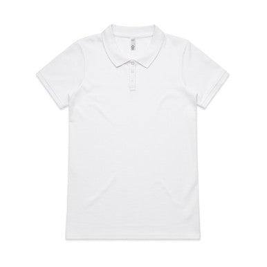 AS4411 Wo's Pique Polo  WHITE