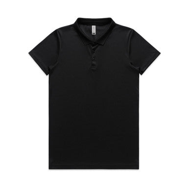 AS4425 Wo's Active Work Polo  BLACK