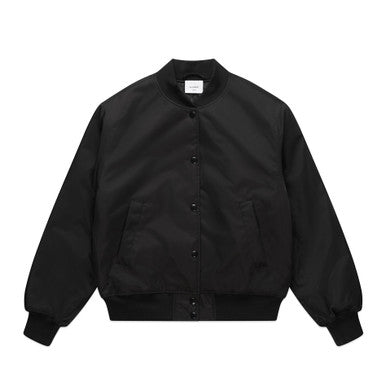 AS4511 Wo's College Bomber Jacket  BLACK