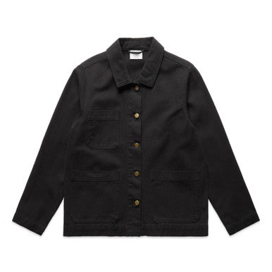 AS4524 Wo's Canvas Chore Jacket  BLACK