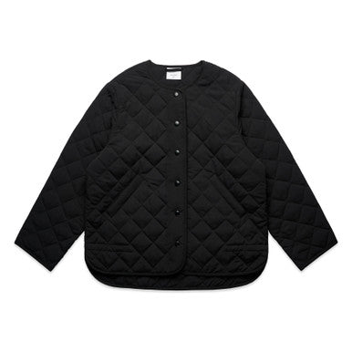 AS4525 Wo's Quilted Jacket  BLACK