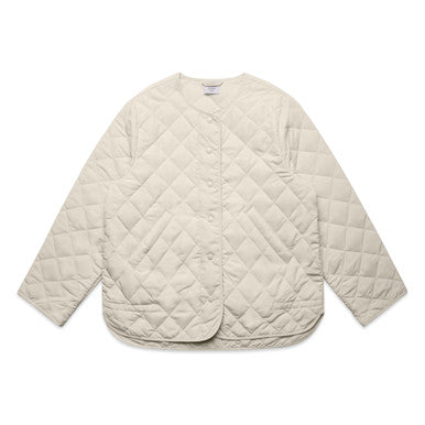 AS4525 Wo's Quilted Jacket  BONE