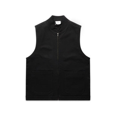 AS4528 Wo's Canvas Heavy Vest  BLACK
