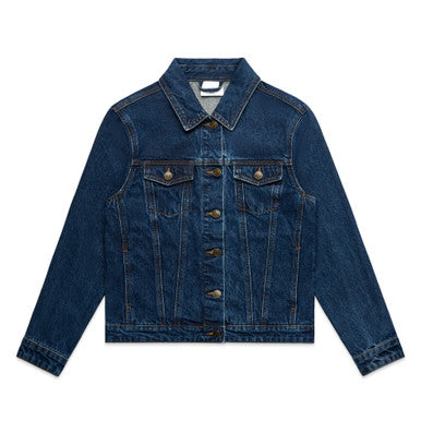 AS4580 Wo's Denim Jacket  MID BLUE