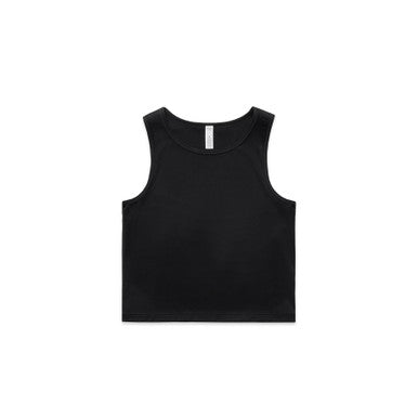 AS4642 Wo's Active Crop Tank  BLACK