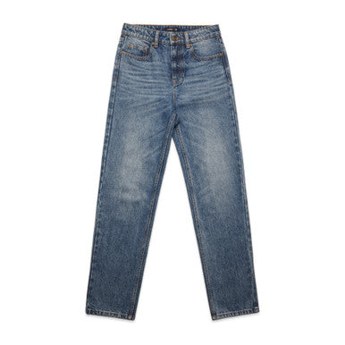 AS4830 Wo's Straight Jeans  WASHED BLUE