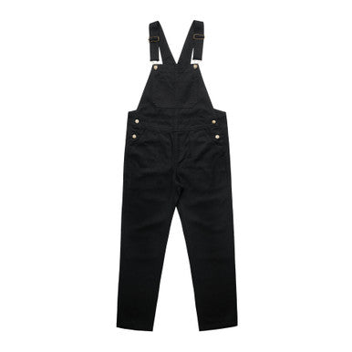 AS4980 Wo's Canvas Overalls  BLACK
