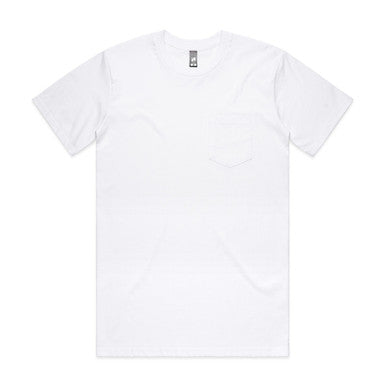 AS5027 Classic Pocket Tee  WHITE
