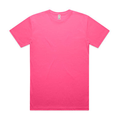 AS050F Block Safety Tee  SAFETY PINK