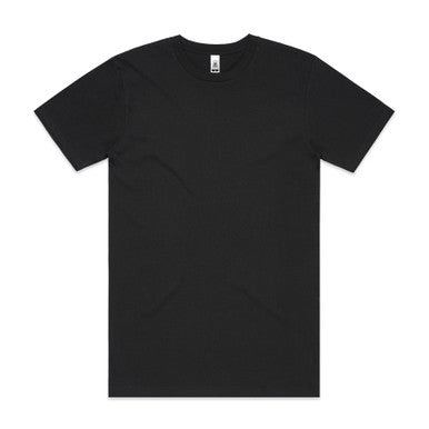 AS050T Block Tubular Tee  BLACK