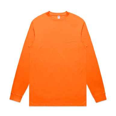 AS054F Block Safety L/S Tee  SAFETY ORANGE