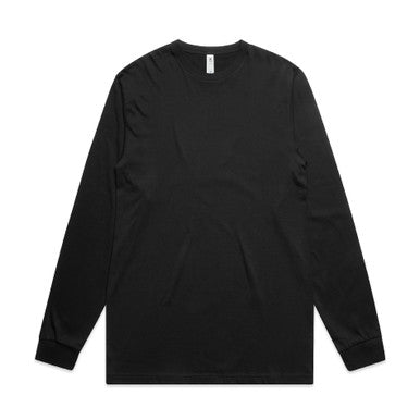 AS5054 Block L/S Tee  BLACK