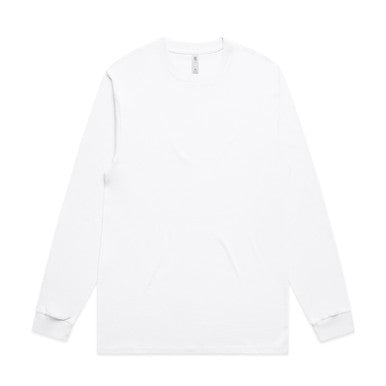 AS5054 Block L/S Tee  WHITE