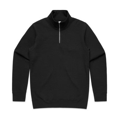 AS5125 Stencil Half Zip Crew  BLACK