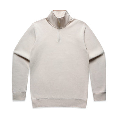 AS5125 Stencil Half Zip Crew  BONE