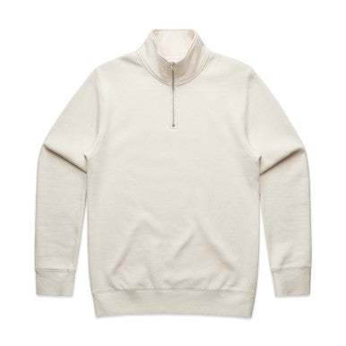 AS5125 Stencil Half Zip Crew  ECRU