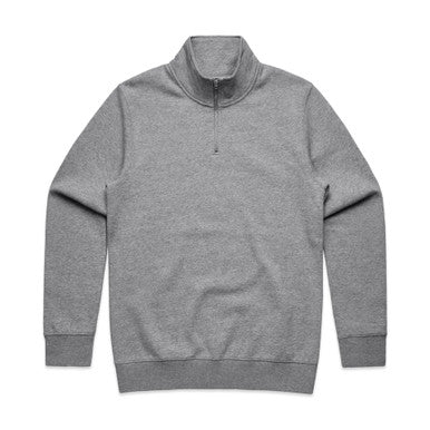 AS5125 Stencil Half Zip Crew  GREY MARLE