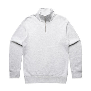AS5125 Stencil Half Zip Crew  WHITE MARLE