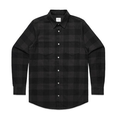 AS5417 Check Shirt  COAL/BLACK