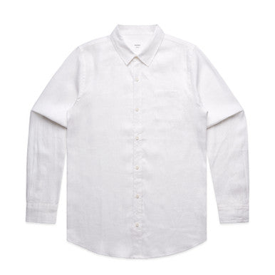 AS5418 Linen Shirt  WHITE
