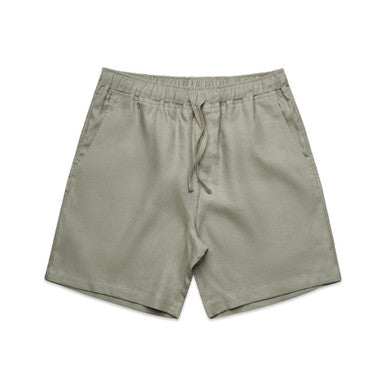 AS5919 Linen Shorts 18"  EUCALYPTUS