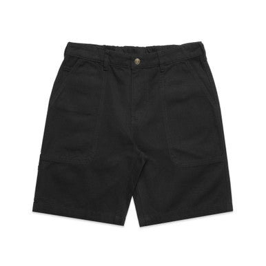 AS5983 Canvas Shorts 20"  BLACK