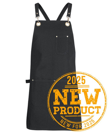 JB'S 65X75 BRASS EYELET CANVAS APRON WITH PU STRAP  - 5ACBP