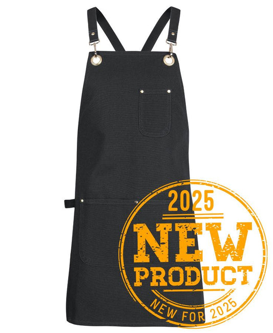 JB'S 65X75 BRASS EYELET CANVAS APRON WITH PU STRAP  - 5ACBP