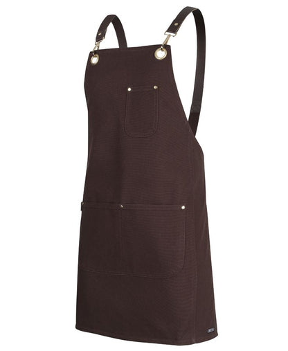 JB'S 65X75 BRASS EYELET CANVAS APRON WITH PU STRAP  - 5ACBP