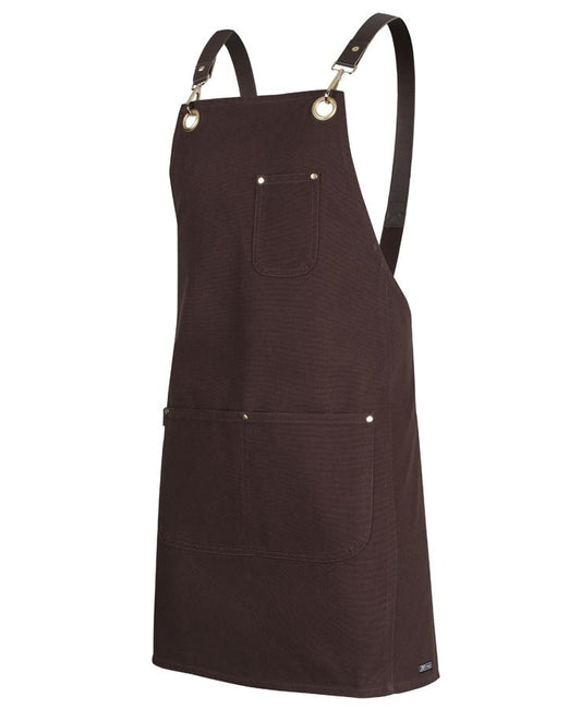 JB'S 65X75 BRASS EYELET CANVAS APRON WITH PU STRAP  - 5ACBP