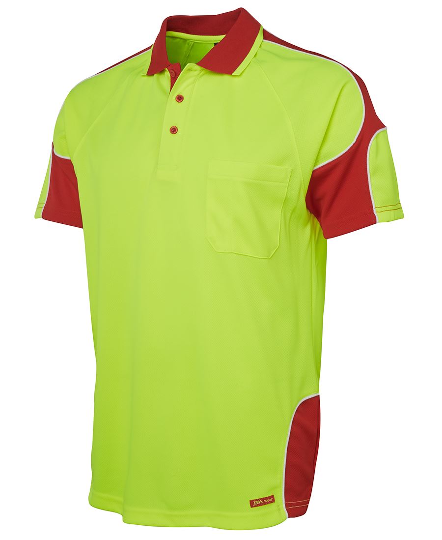JB'S HI VIS S/S ARM PANEL POLO 6AP4S