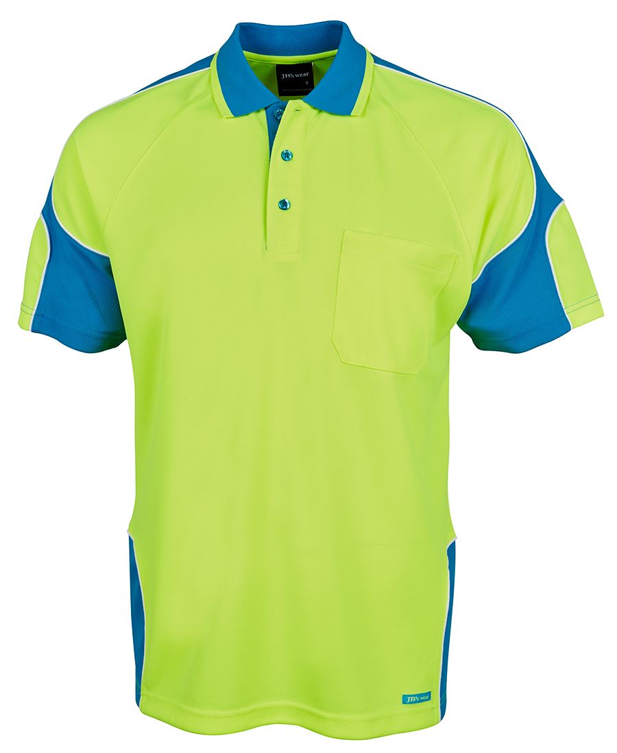 JB'S HI VIS S/S ARM PANEL POLO 6AP4S