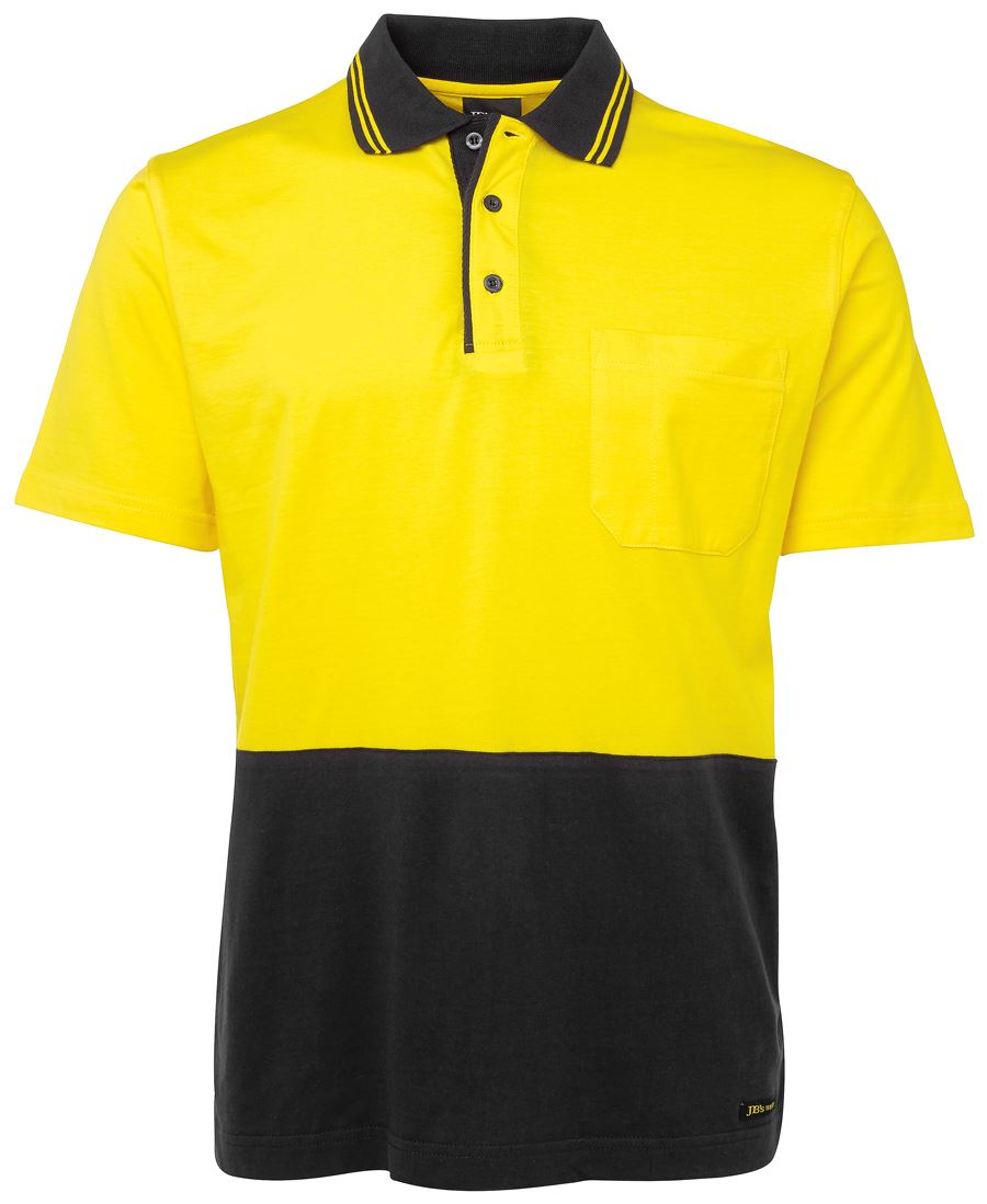 Jb's Hi Vis s/s Cotton Polo 6CPHV