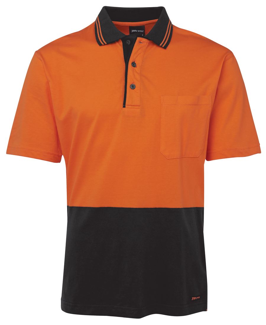 Jb's Hi Vis s/s Cotton Polo 6CPHV
