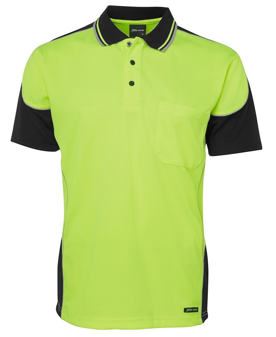 JB'S HI VIS CONTRAST PIPING POLO 6HCP4