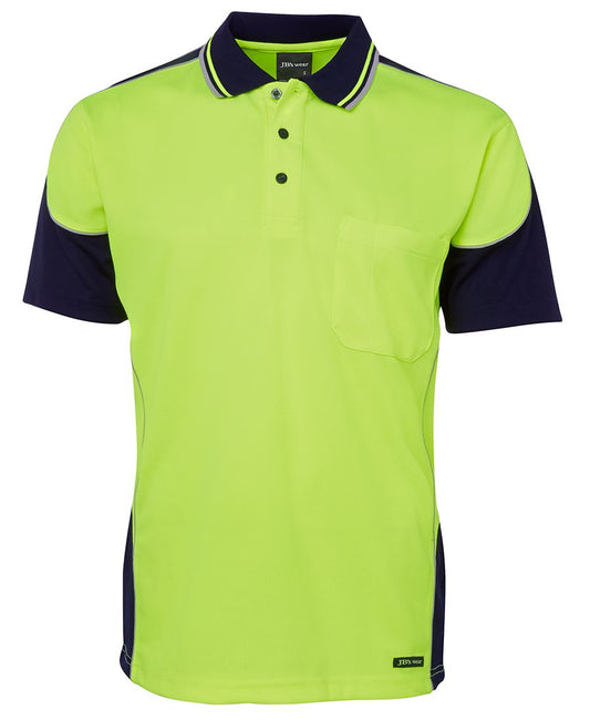 JB'S HI VIS CONTRAST PIPING POLO 6HCP4